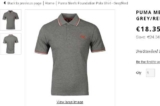 Polo Puma fondation à 12.8 ou  15.6 euros port inclu (L, XL, XXL)