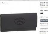 Porte Monnaie – porte feuille  femmes Lacoste à 31 euros