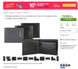 Portefeuille cuir azzaro pour hommes à 20 euros port inclus (le 24/04)