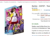 Bon plan jouet Poupée Barbie Teresa agent secret à 7€