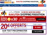 Priceminister 4 fevrier: 20 euros de réduction et dernier jour shopping marathon
