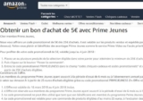 Réduction Amazon : 5€ de remise pour 25 d&rsquo;achats pour les 18-24 ans