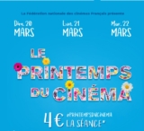 Printemps du Cinéma du 20 au 22 mars 2022 : seance à 4€