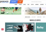Private Sport Shop … le site de ventes privées dédiées aux articles de sport ( vetements, accessoires …)