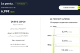Forfait Mobile Prixtel Penta : 6.99€ avec 50go , 12.99 avec 130go