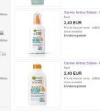 Prix cassés sur des produits solaires ( ambre solaire à 2.4€ port  inclus)