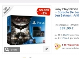 Bon prix console PS4 + batman qui revient à 353 euros