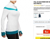 Pull de ski Wedze pour femmes à 6.99€ au lieu de 15