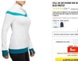 Pull de ski Wedze pour femmes à 6.99€ au lieu de 15