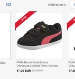 Baskets cuir Puma enfants à 17 euros et d&rsquo;autres bons plans puma chez ebay