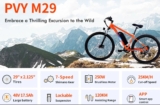 Bon plan 699€ le vtt électrique PVY M29 – 29 pouces – 250watts – 840wh