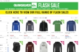 Vente flash Quiksilver sur sportdirect (tee shirt à 7 euros, sweat à 15 , boardshort à 15 …)