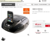 Radio cd dock ipad à 49.99 euros mais entierement remboursé en bons d&rsquo;achats