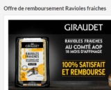Gratuit : des ravioles 100% remboursées
