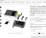 Batterie autonome ravpower 10400mah en promo à 22 euros (au lieu de 49)