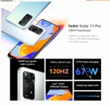 Smartphone XIAOMI REDMI NOTE 11 Pro 4G pas cher 6/128go à 215€ , 8/128 à 235€