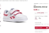 Baskets Reebok pour petits enfants à 13.5 euros port inclus .. toujours disponibles