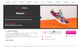 Bonne affaire articles de sport : bon d&rsquo;achat reebok à moitié prix ( 30 euros le bon de 60)