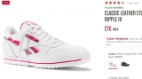 Super affaire : moins de 19 euros des baskets cuir filles Reebok ( du 34 au 38)