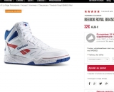 Bon plan baskets montantes reebok hommes à 24 euros ( +4.95 de fdp)