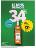 Bouteille Pastis Ricard 1litre à 13€  euros chez carrefour market