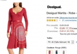 Super affaire : robe desigual femmes à 17.7 euros .. encore disponible