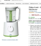 Robot Maxisaveur Philips Avent qui revient à moins de 36 euros ( autour de 80-100 normalement) .. toujours valable