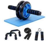 Ensemble Fitness pas cher à 15€ ( roue , poignée , corde à sauter …)