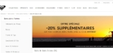 Roxy , Quilsilver, Dc SHoes : 20 pourcent de remise sur les articles en promo