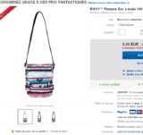 Sac bandoulière pour femmes Roxy à moins de 10 euros port inclus