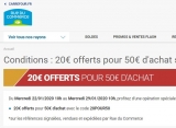Super affaire Rueducommerce : 20€ de réduction pour 50 d’achats sur des produits soldés