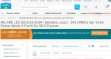 Super affaire articles de marques de mode: avec 20/50 en plus sur Rueducommerce
