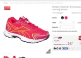Chaussures running femmes reebok pas chères à moins de 25 euros
