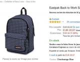 Mega Affaire : Sac à dos Eastpak 27 litres à 20€