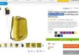 Objet utile : un sac à dos pliable à 2.75 euros