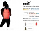 SAc à dos Puma 26 litres à 10.5 euros