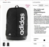 Bon plan sac de sport adidas à 7.5€ , sac à dos à 10€