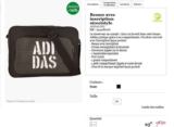 Sac besace adidas à 7.5€