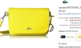 Sac à main femmes Crossover Lacoste jaune à 40€ ( le double sur le site officiel)