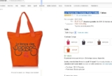 Bon prix sac cabas le temps des cerises à 9 euros