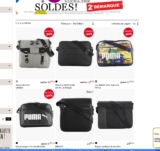 Sacs de sports, sac besaces , cartables pas chers dans les soldes de la halle
