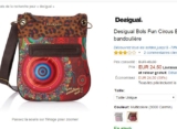 Bon prix sac desigual bandolera à 24.5 euros