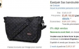 Sac bandouliere EastPack à 18 euros ..