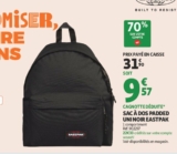 Bon plan Sac à dos EASTPAK Padded pas cher qui revient à moins de 10€ chez Auchan