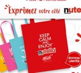 Gratuit : un sac collector NUTELLA