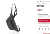 Sacoche banane reebok pas chère à 6 euros