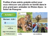 Safari Parc de peaugres : 1 entrée enfant gratuite pour 1 entrée adulte payante