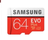 Super prix carte mémoire Samsung Evo   64go à 7.44€ port inclus