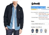 Bonne affaire le blouson SCHOTT CABL pour hommes à moins de 27€