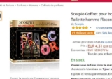 Prix cassé : Coffret eau de toilette Scorpio Scandalous à 4.31€ ( voire même 3.31€!)